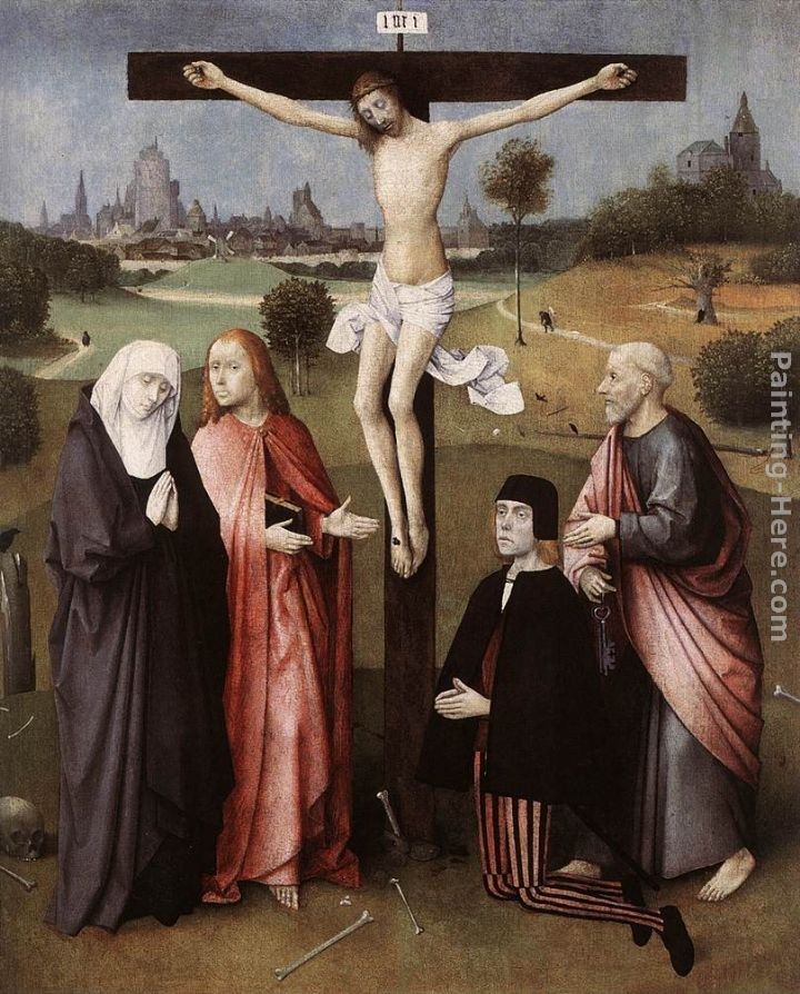 Hieronymus Bosch Crucifixion with a Donor